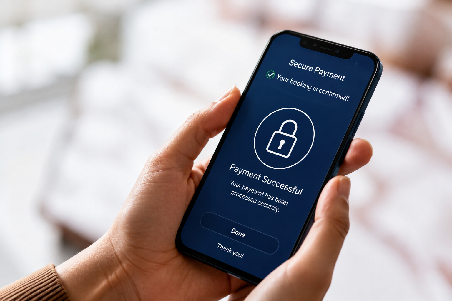 Secure online holiday booking